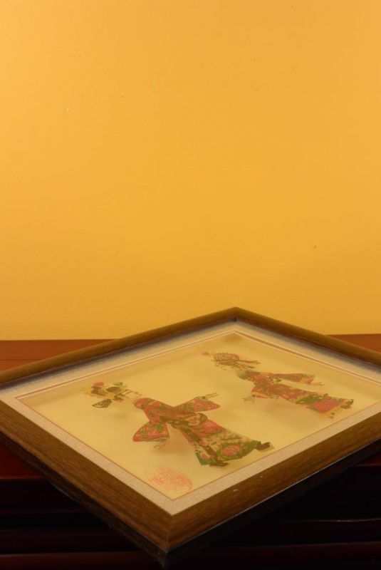 Chinesische Schattentheater - Gerahmte Marionetten Figur - Farbe 4