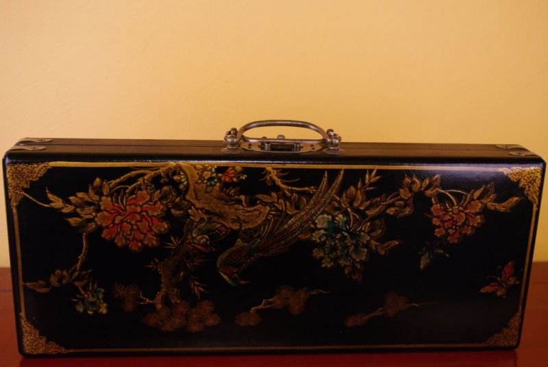 Chinesische Schatullen und Abakus Schwarz 3
