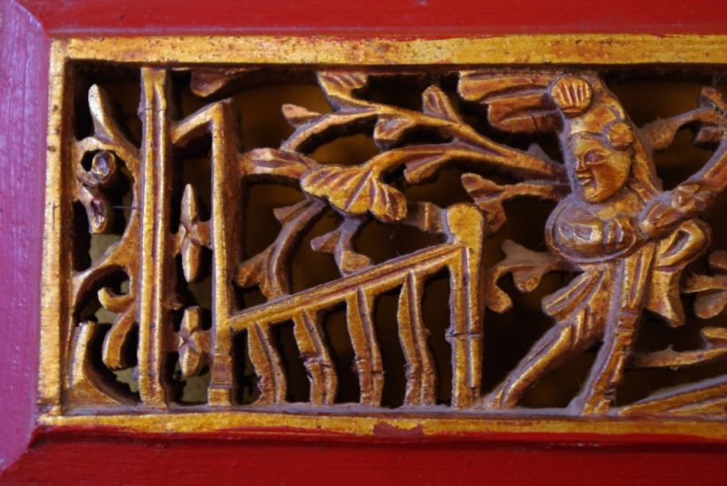 Chinesische Schnitzereien Krieger 4