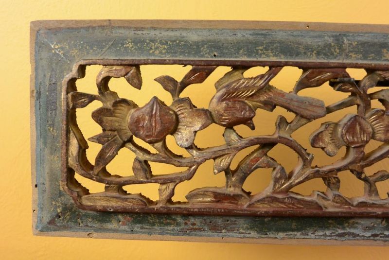 Chinesische Schnitzereien Qing-Dynastie - Grün und Gold 10 2