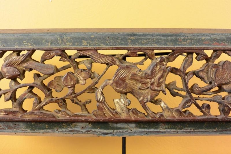 Chinesische Schnitzereien Qing-Dynastie - Grün und Gold 10 3