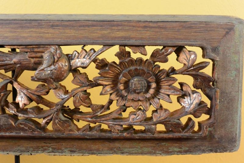 Chinesische Schnitzereien Qing-Dynastie - Grün und Gold 2 2