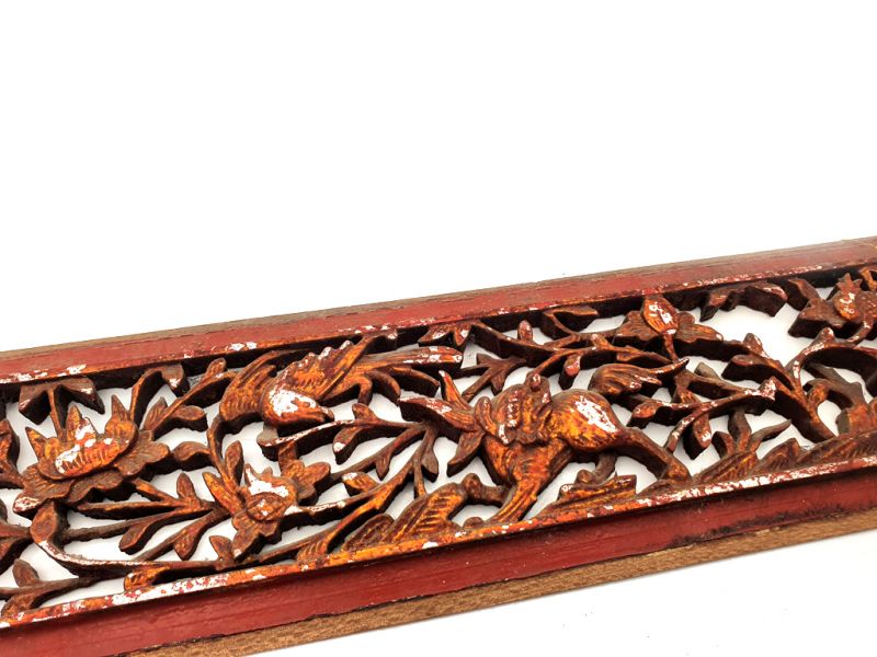 Chinesische Schnitzereien Qing-Dynastie Rot 10 2