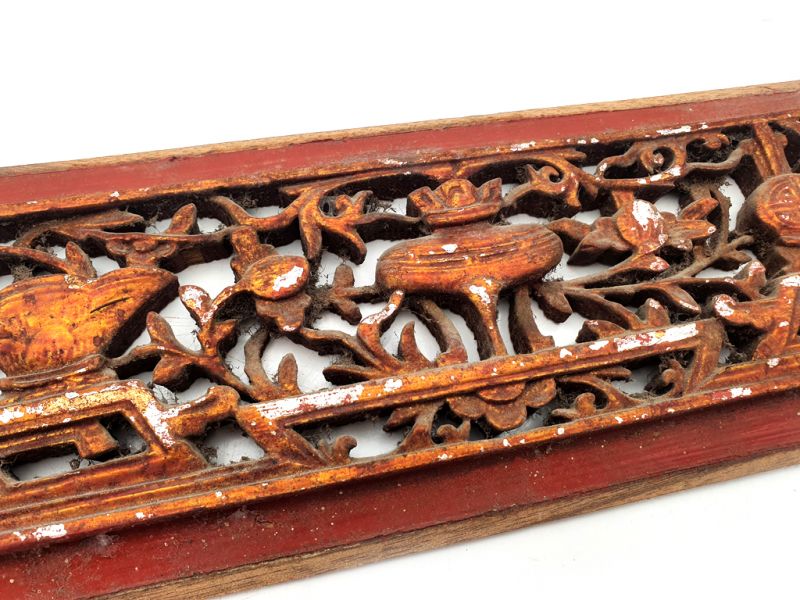 Chinesische Schnitzereien Qing-Dynastie Rot 14 2
