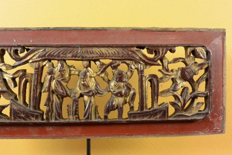 Chinesische Schnitzereien Qing-Dynastie Rot 3 3
