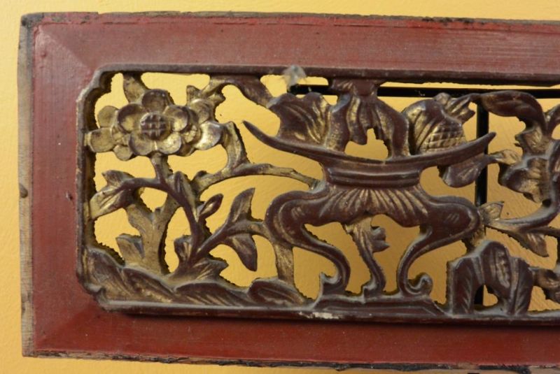 Chinesische Schnitzereien Qing-Dynastie Rot 4 2