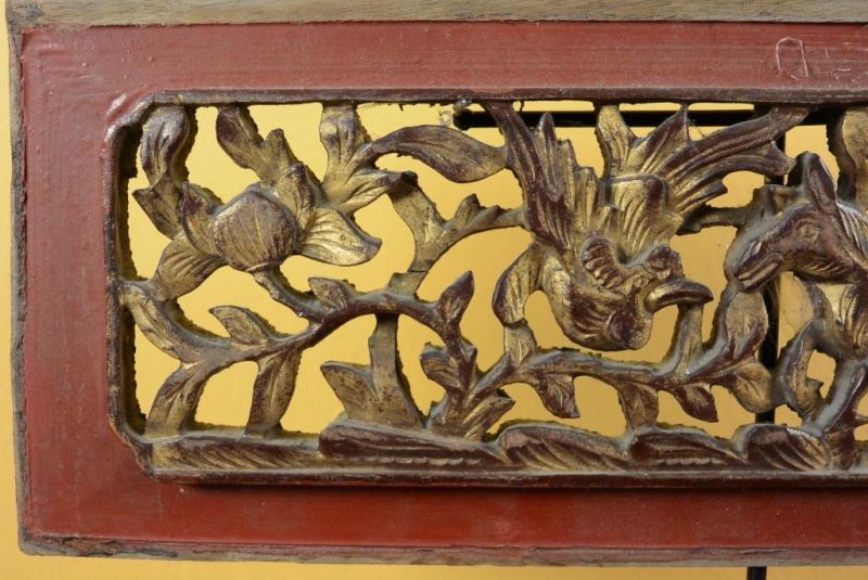 Chinesische Schnitzereien Qing-Dynastie Rot 6 2