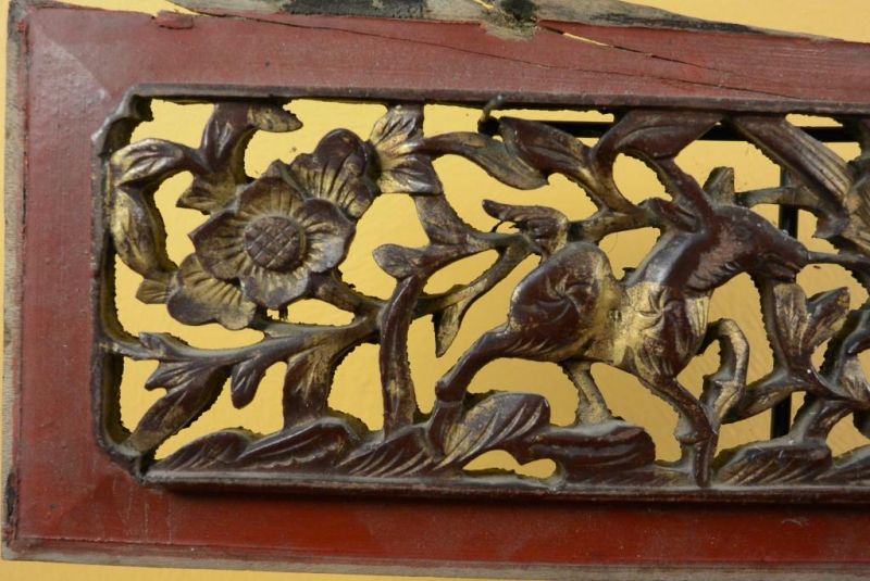 Chinesische Schnitzereien Qing-Dynastie Rot 7 2