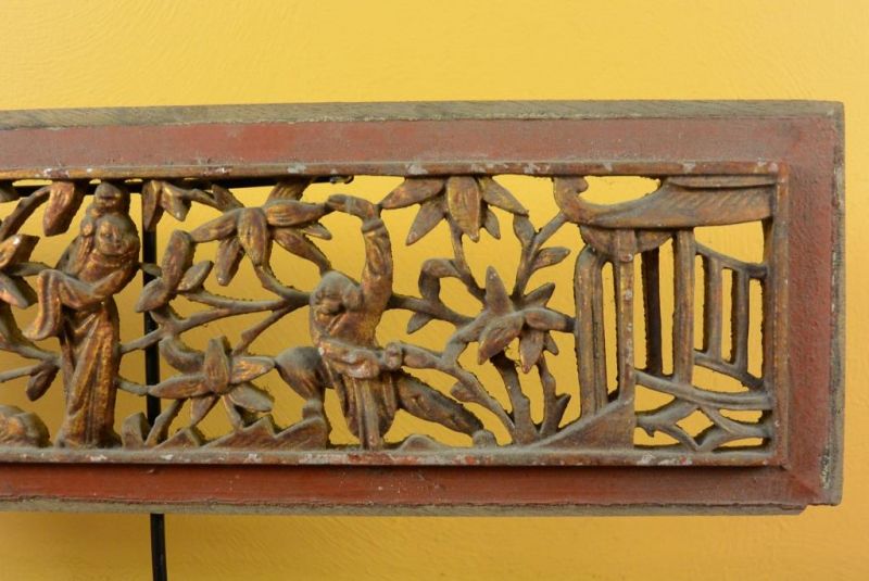 Chinesische Schnitzereien Qing-Dynastie Rot 8 4