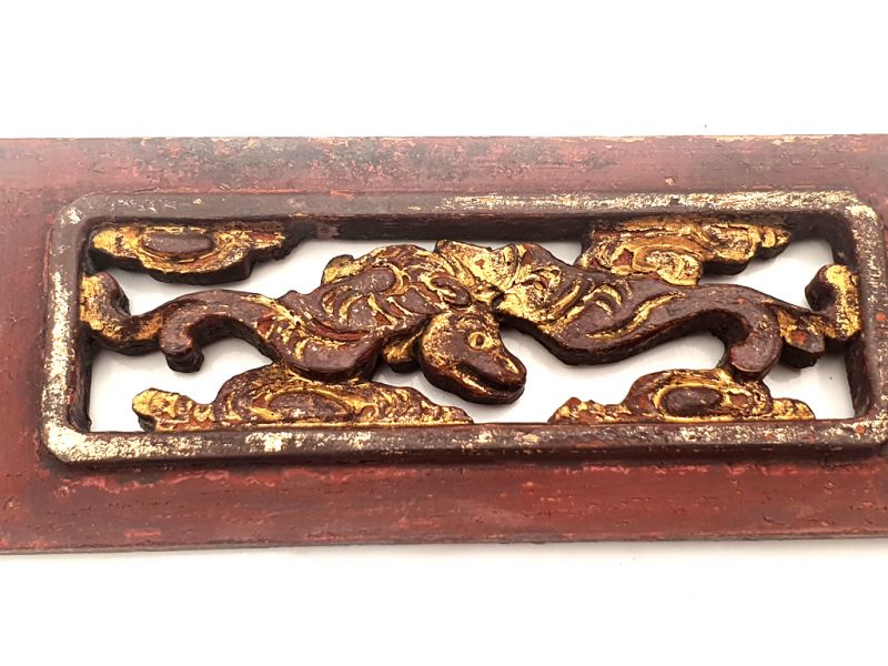 Chinesische Schnitzereien Rot und Gold 1 5