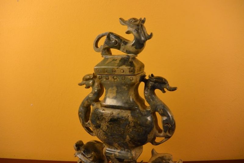 Chinesische Stele echte Jade 4