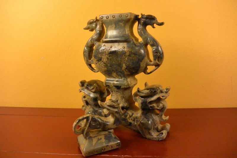 Chinesische Stele echte Jade 5