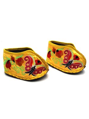 Chinesische Stickerei - Miao Babyschuhe - Gelb