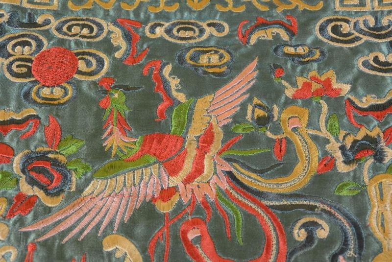 Chinesische Stickerei - Quadratischer Vorfahre - Emblem - Paradiesvogel 2