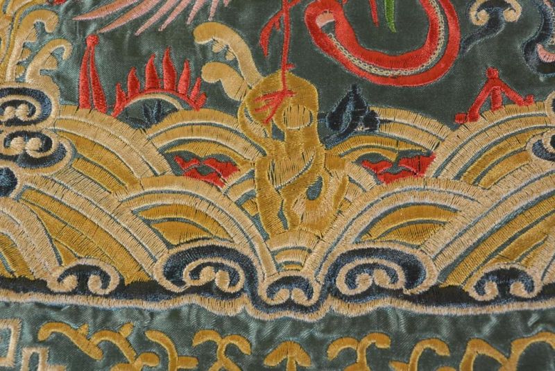 Chinesische Stickerei - Quadratischer Vorfahre - Emblem - Paradiesvogel 3