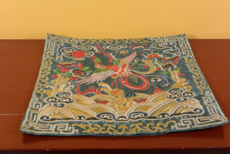 Chinesische Stickerei - Quadratischer Vorfahre - Emblem - Paradiesvogel 4