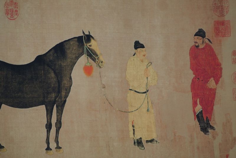 Chinesische Szenen Malereien 5 Pferde Ren Renfa 3