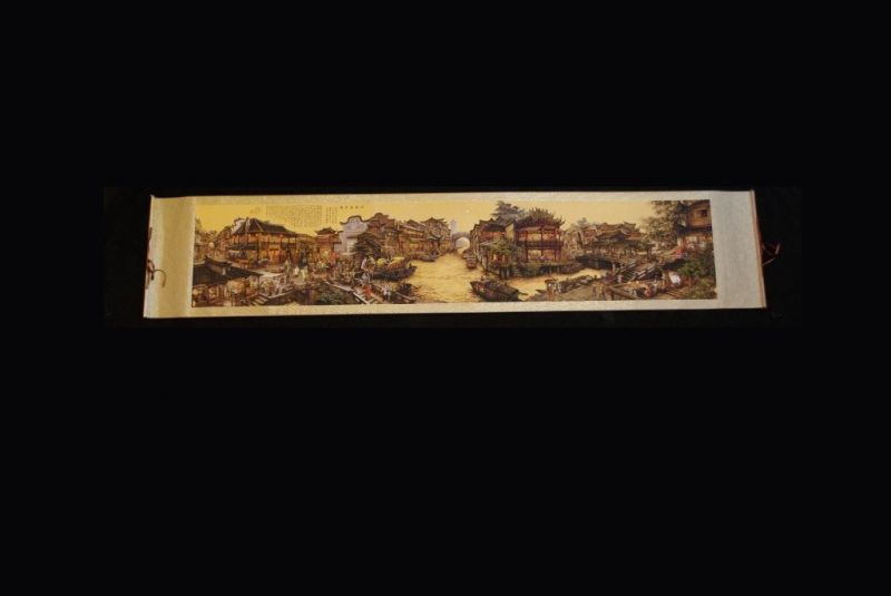Chinesische Szenen Malereien chinesischen Stadt 2