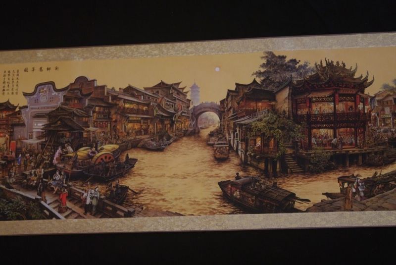 Chinesische Szenen Malereien chinesischen Stadt 5