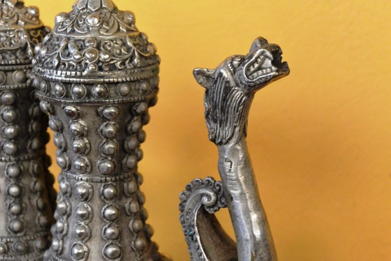 Chinesische Teekanne Doppelter Drache 2