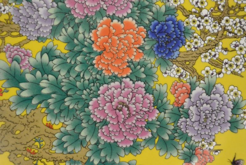 Chinesische Teller Landschaft und Blumen 3
