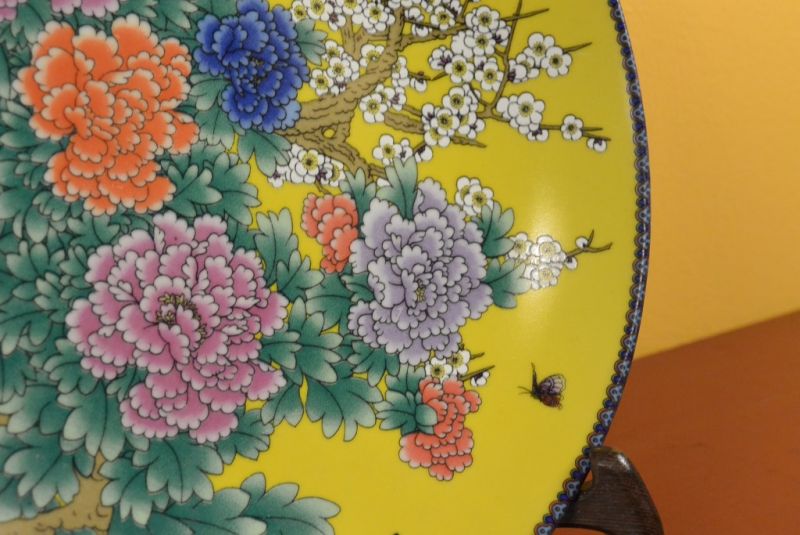 Chinesische Teller Landschaft und Blumen 4