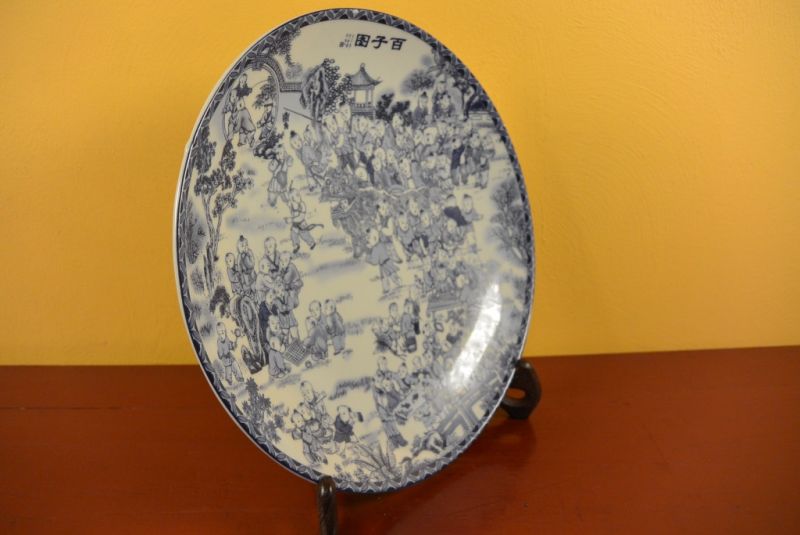 Chinesische Teller Weiss und Blau 5