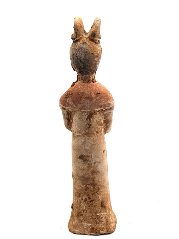 Chinesische Terra Cotta Statue Zither 4