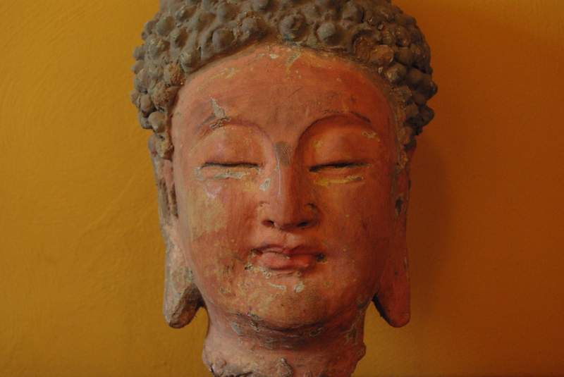 Chinesische Terra Cotta Statuen Buddha-Kopf 2