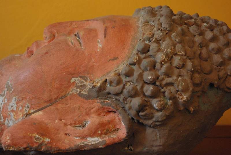 Chinesische Terra Cotta Statuen Buddha-Kopf 4