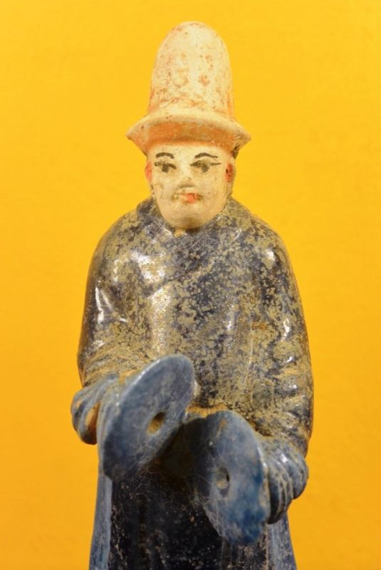 Chinesische Terrakotta-Statue Musiker Tang Cymbals 2