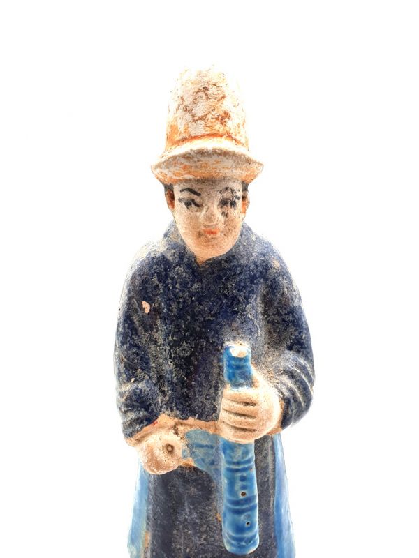 Chinesische Terrakotta-Statue Musiker Tang Flöte 2