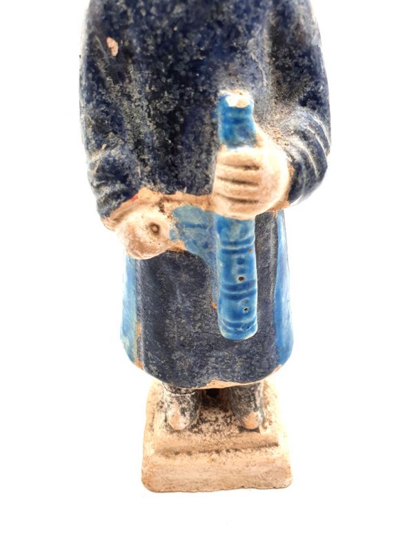 Chinesische Terrakotta-Statue Musiker Tang Flöte 3