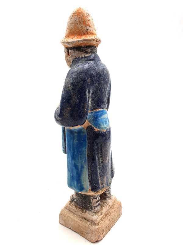 Chinesische Terrakotta-Statue Musiker Tang Flöte 4