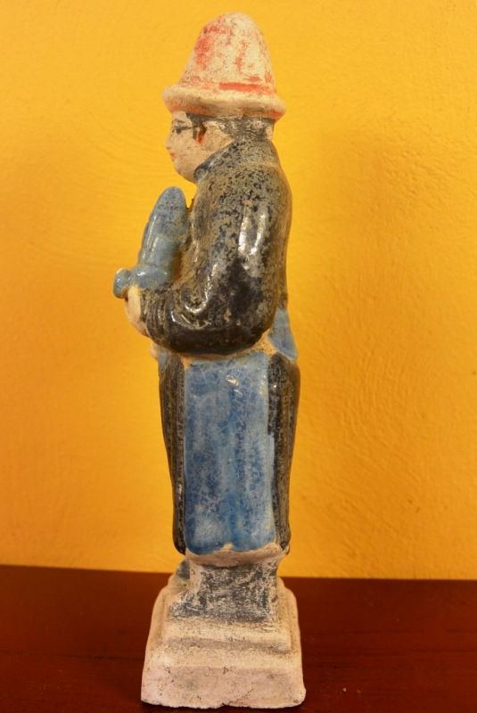 Chinesische Terrakotta-Statue Musiker Tang Okarina 5