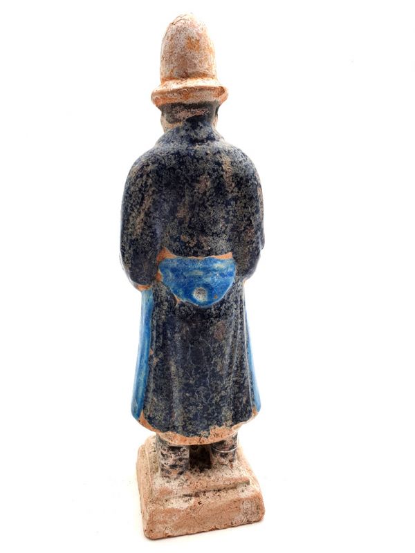 Chinesische Terrakotta-Statue Musiker Tang Trommel5