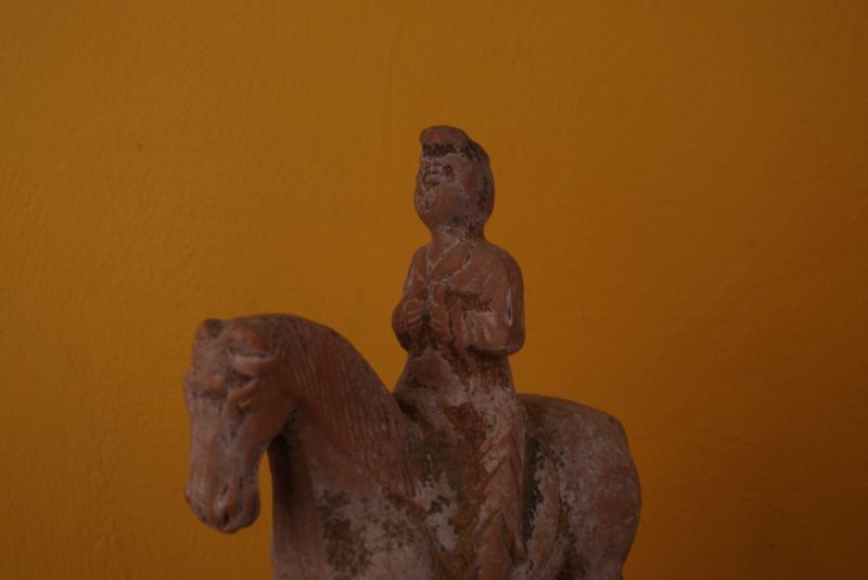 Chinesische Terrakotta Statue Reiterin 3