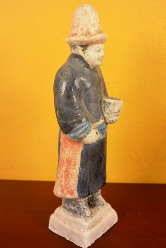 Chinesische Terrakotta-Statue Tang-Dynastie Lotus 3