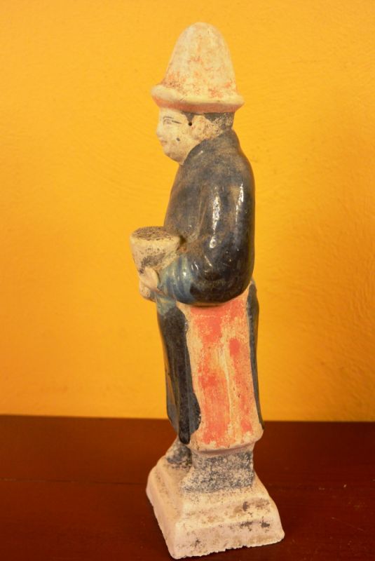 Chinesische Terrakotta-Statue Tang-Dynastie Lotus 5