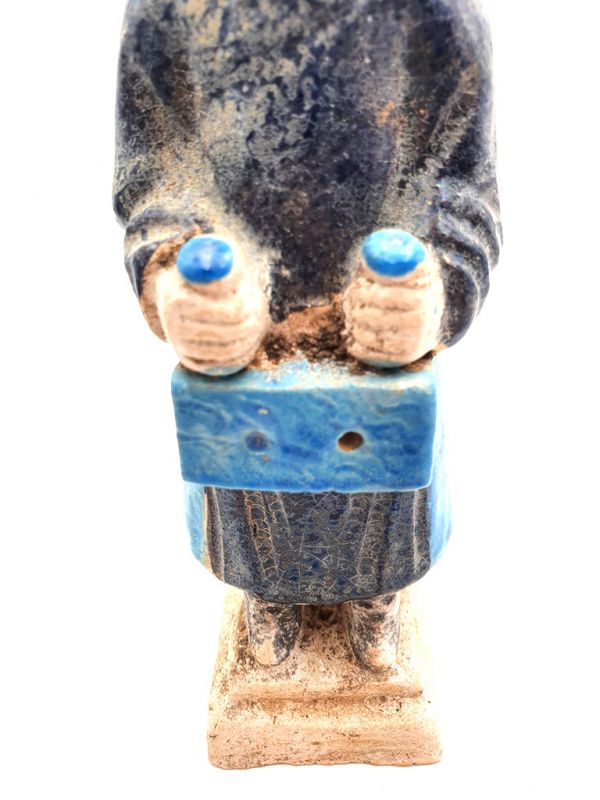 Chinesische Terrakotta-Statue Tang-Dynastie Mandarin 3