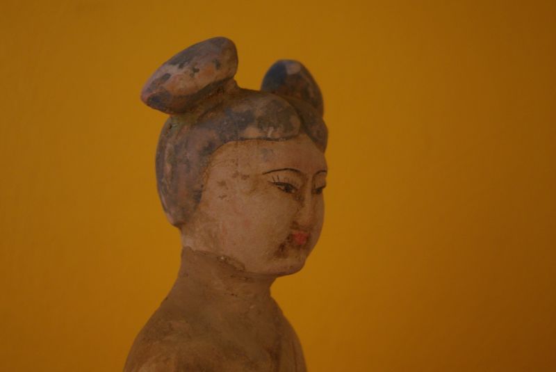 Chinesische Terrakotta Statue Tänzerin Tang 2 5