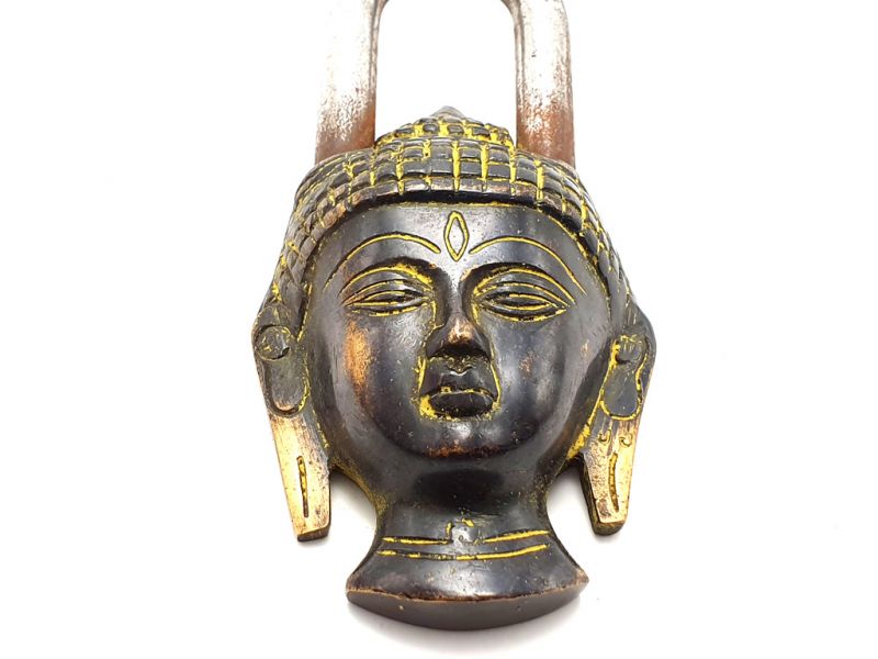 Chinesische Vorhängeschloss Buddha Kopf 2