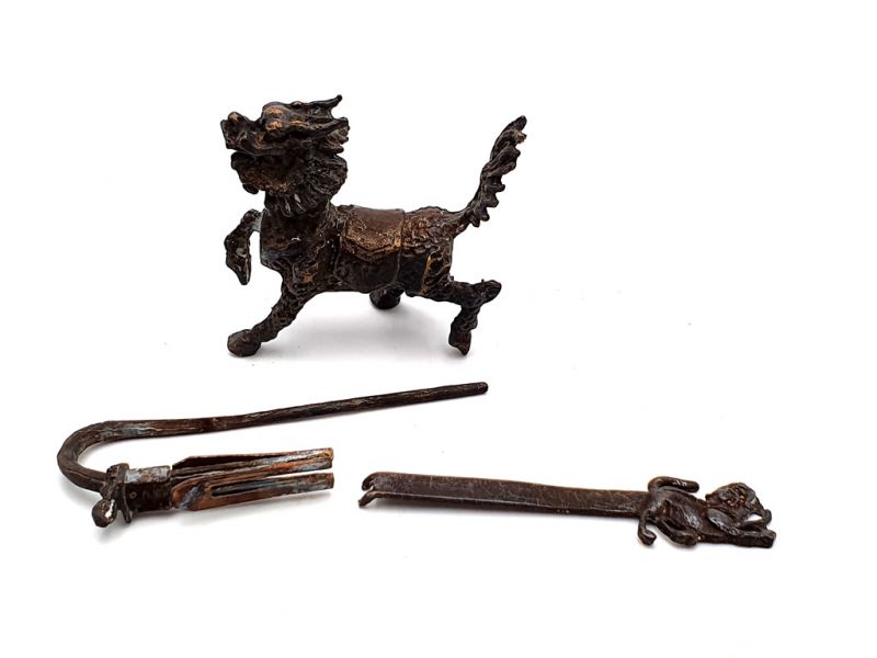 Chinesische Vorhängeschloss Wächterlöwe 4