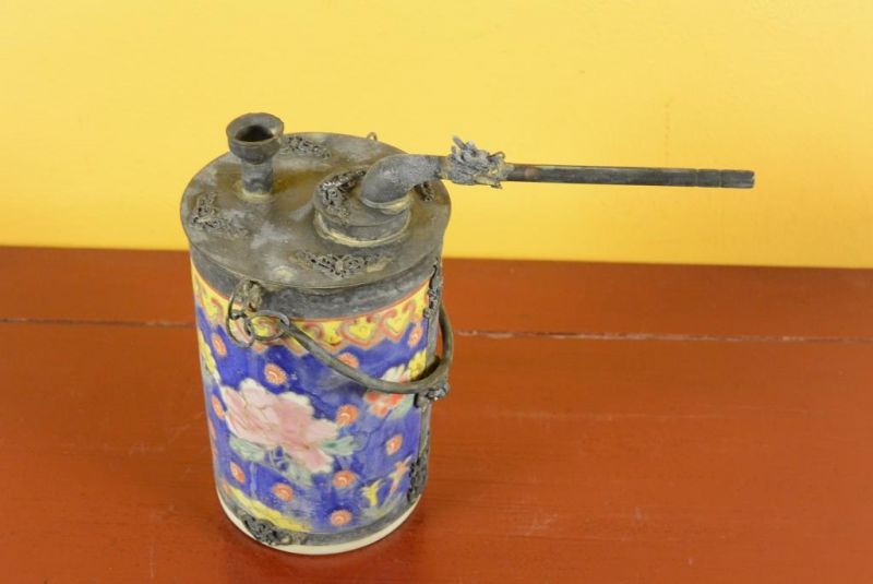 Chinesische Wasserleitung in Porzellan - Blau 2