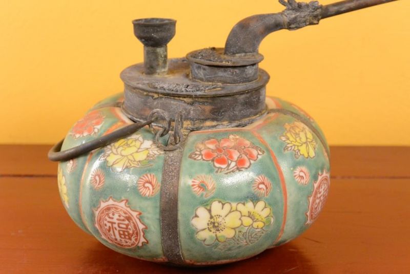 Chinesische Wasserleitung in Porzellan - Grün 2 2