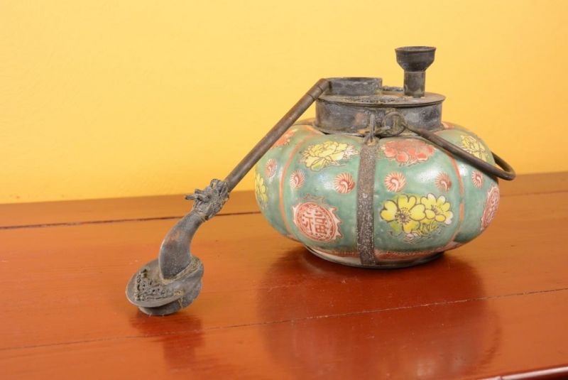 Chinesische Wasserleitung in Porzellan - Grün 2 5