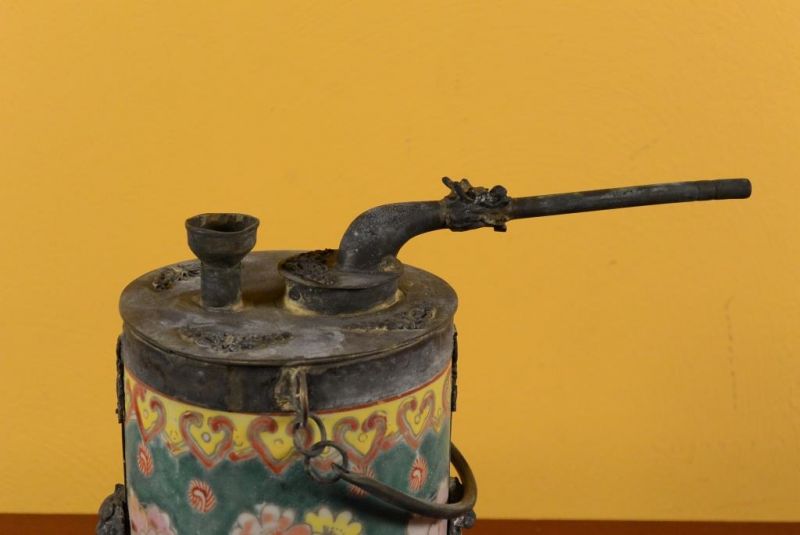 Chinesische Wasserleitung in Porzellan - Grün 2