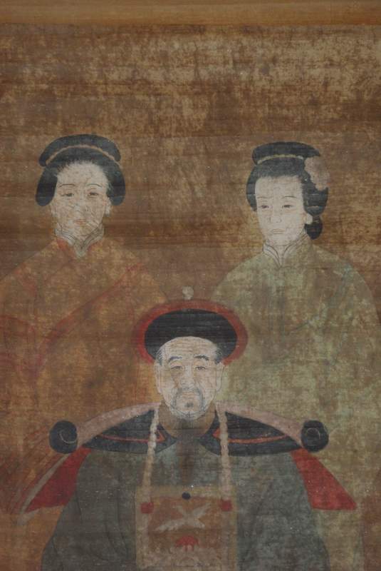 Chinesische Würdenträger 3 Personen Qing Dynastie 3
