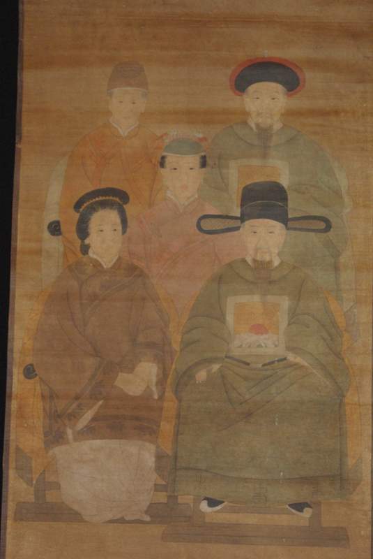 Chinesische Würdenträger 5 Personen Qing Dynastie 2