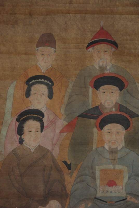 Chinesische Würdenträger 6 Personen Qing Dynastie 3